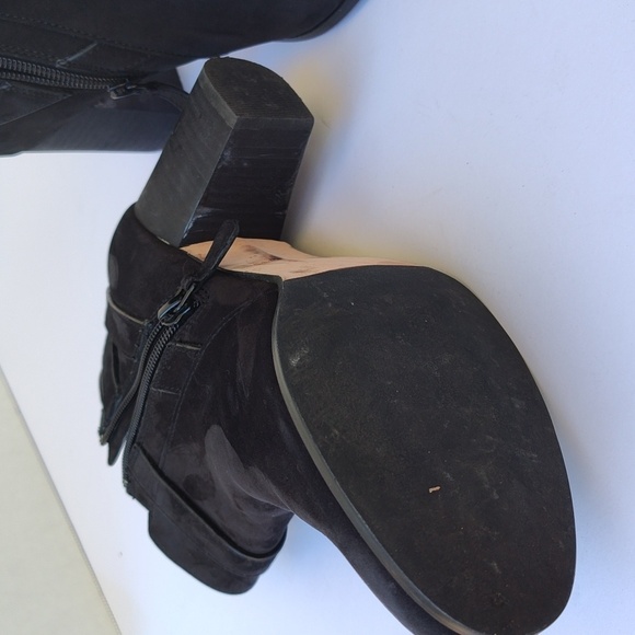 Cole Haan Black Suede ankle boots size 7 - Picture 8 of 10
